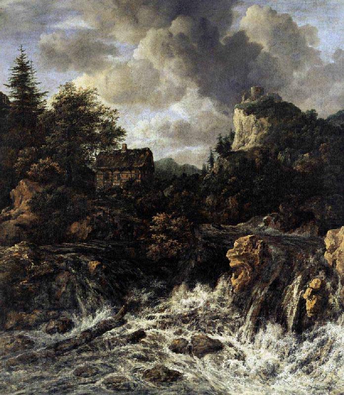 Jacob van Ruisdael The Waterfall china oil painting image